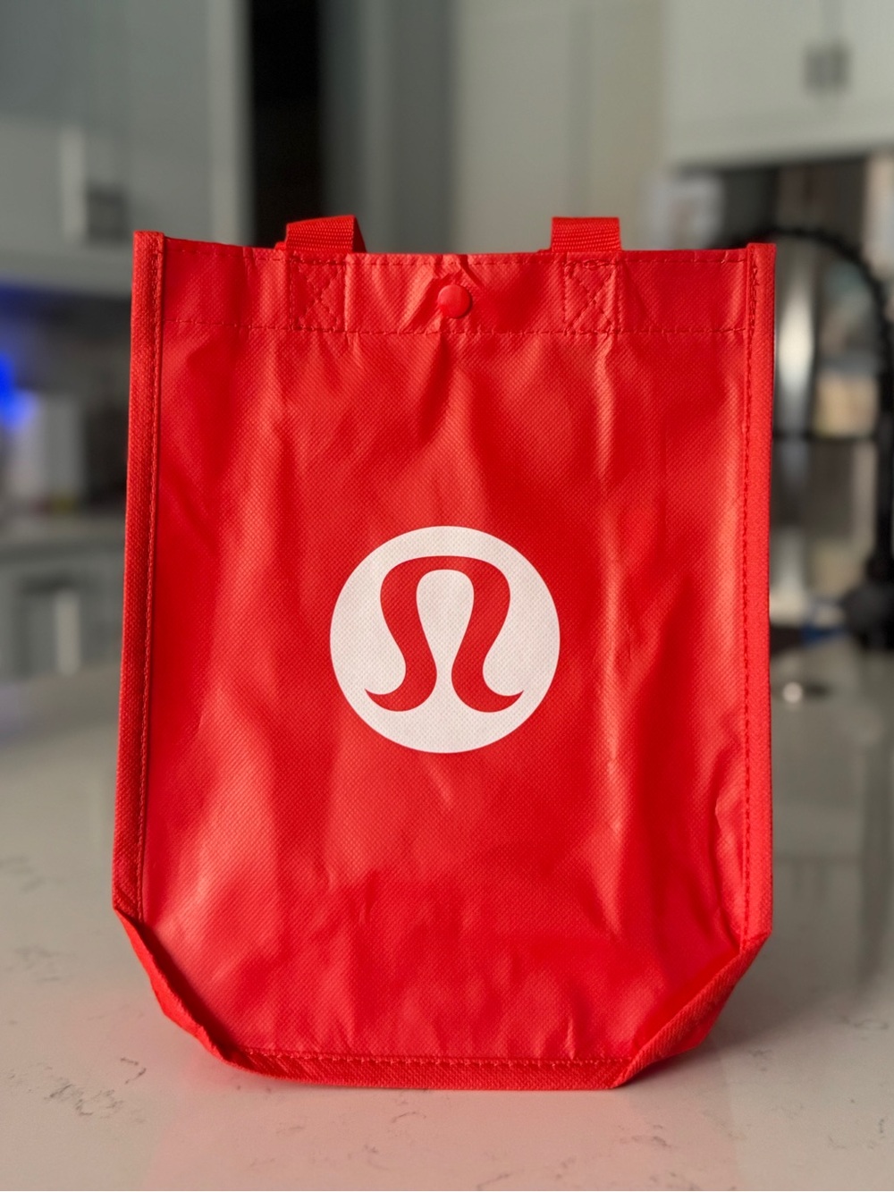 Lululemon Athletica Red Reusable Tote Bag Made to Feel